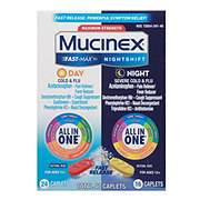 Mucinex Fast-Max + Nightshift Cold & Flu Caplets