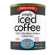 Caffe D'Vita French Vanilla Simply Iced Coffee Instant Mix