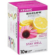 Bigelow Benefits Lemon & Echinacea Herbal Tea Single Serve K Cups
