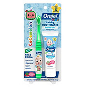 Orajel Kids Cocomelon Training Fluoride-Free Toothpaste with Toothbrush