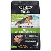 Heritage Ranch by H-E-B Terrain High Protein Diet Adult Dry Dog Food - Chicken, Turkey & Duck