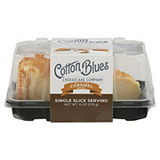 Cotton Blues Cheesecake Company Sea-Salted Caramel Swirl Cheesecake Slice 