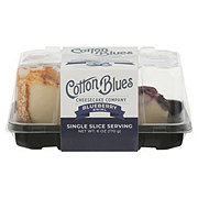 Cotton Blues Cheesecake Company Blueberry Swirl Cheesecake Slice 
