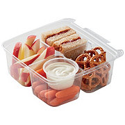 Meal Simple by H-E-B Kids' Half PB&J Sandwich, Apples, Pretzels, Carrots & Ranch
