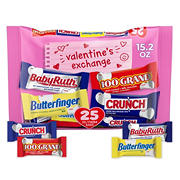Baby Ruth, Butterfinger, Crunch & 100 Grand Assorted Valentine's Exchange Candy