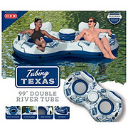 H-E-B Tubing Texas Double River Tube with Built-In Cooler - Gray