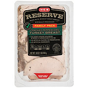 H-E-B Reserve Cracked Peppercorn Turkey Breast - Family Pack