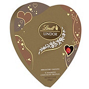 Lindt Lindor Assorted Chocolate Truffles Valentine's Heart Gift Box, 13 pc