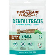 Heritage Ranch by H-E-B Grain Free Peppermint & Parsley Small Breed Dental Dog Treats