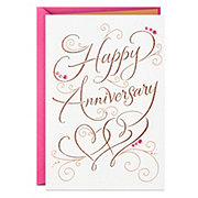 Hallmark Signature Happy Anniversary Card for Couple - E23, E15