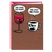 Hallmark Shoebox Wine and Coffee Funny Birthday Card for Her - E18