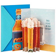 Hallmark Paper Wonder Beer Displayable Pop Up Birthday Card - E37