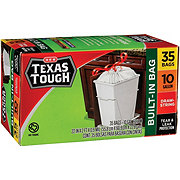 H-E-B Texas Tough Stretch Drawstring 18 Gallon Compactor Trash Bags 50 ct