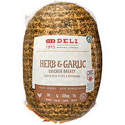 H-E-B Deli Sliced Herb & Garlic Chicken Breast