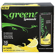 Green Sparkling Lemonade Soda 12 oz Cans