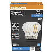 Sylvania TruWave A19 75-Watt Clear LED Light Bulbs - Daylight