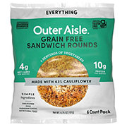 Outer Aisle Everything Cauliflower Sandwich Thins