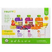 FruityU Organic Baby Food Pouches - Variety Pack