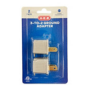 H-E-B 3 to 2 Grounded Adapters