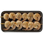 H-E-B Fish Market Marinated Shrimp Skewers - Garlic Parmesan