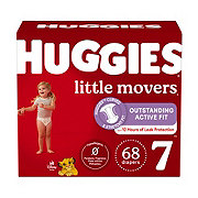 Huggies Little Movers Baby Diapers - Size 7