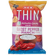 H-E-B Thin Potato Chips - Ghost Pepper Ranch