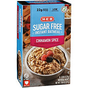 H-E-B Sugar Free Instant Oatmeal - Cinnamon Spice
