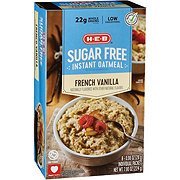 H-E-B Sugar Free Instant Oatmeal - French Vanilla