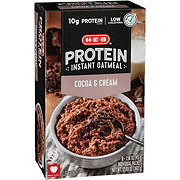 H-E-B 10g Protein Instant Oatmeal - Cocoa & Cream