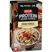 H-E-B 10g Protein Instant Oatmeal - French Vanilla