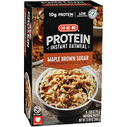 H-E-B 10g Protein Instant Oatmeal - Maple Brown Sugar