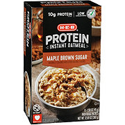 H-E-B High Fiber Instant Oatmeal - Maple Brown Sugar