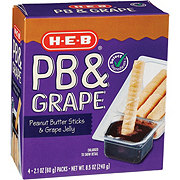 H-E-B Peanut Butter Sticks & Grape Jelly