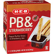 H-E-B Peanut Butter Sticks & Strawberry Jam