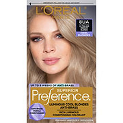 L'Oréal Paris Superior Preference Cool Blonde Fade-Defying Shine Permanent Hair Color Ultra Ash Medium Blonde