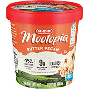 H-E-B Mootopia Lactose Free Light Ice Cream - Butter Pecan