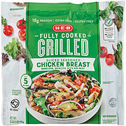 H-E-B Fully Cooked Sliced & Seasoned Grilled Chicken Breast