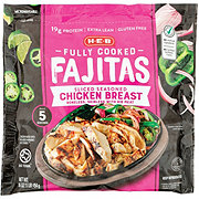 H-E-B Fully Cooked Seasoned Chicken Breast Fajitas
