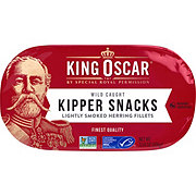 King Oscar Wild Caught Kipper Snacks Smoked Herring Fillets