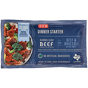 H-E-B Dinner Starter - Seasoned Sliced Beef for Stir Fry
