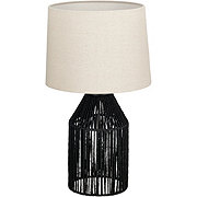 Haven + Key Woven Rope Table Lamp - Black