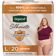 Depend Silhouette Adult Incontinence Underwear - Medium - Shop Incontinence  at H-E-B