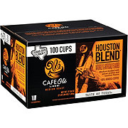 CAFE Olé by H-E-B Medium Roast Houston Blend Coffee Single Serve Cups - Texas-Size Pack