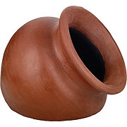 Blue Orange Pottery Large Welcome Clay Planter - Red