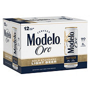 Modelo Oro Mexican Lager Import Light Beer 12 oz Cans, 12 pk