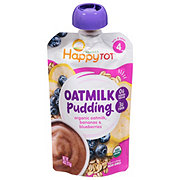 Happy Tot Organics Oatmilk Pudding - Bananas & Blueberries