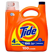 Tide HE Turbo Clean Liquid Laundry Detergent, 100 Loads - Original