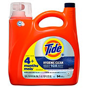 Tide + Hygienic Clean HE Turbo Clean Liquid Laundry Detergent, 94 Loads - Original