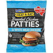 Hill Country Fare Heat & Eat Frozen Breaded Chicken Patties - Texas-Size Pack