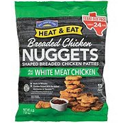 Hill Country Fare Heat & Eat Frozen Breaded Chicken Nuggets - Texas-Size Pack